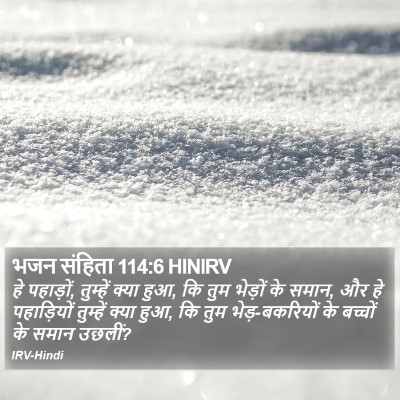भजन संहिता 114:6 HINIRV Bible Verse Image