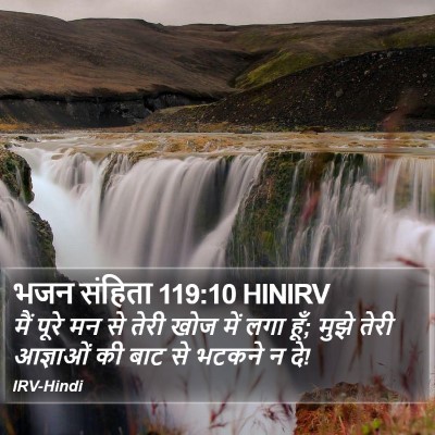 भजन संहिता 119:10 HINIRV Bible Verse Image