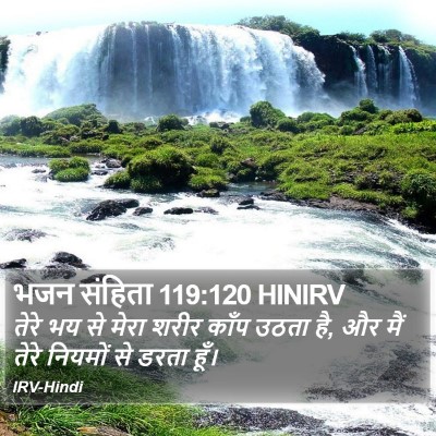 भजन संहिता 119:120 HINIRV Bible Verse Image