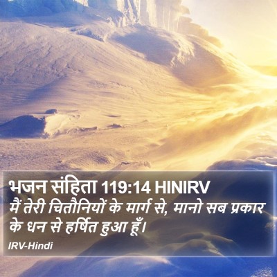 भजन संहिता 119:14 HINIRV Bible Verse Image