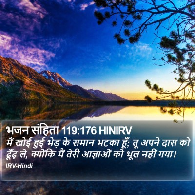 भजन संहिता 119:176 HINIRV Bible Verse Image