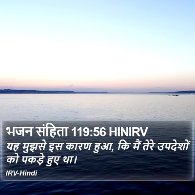 भजन संहिता 119:56 HINIRV Bible Verse Image