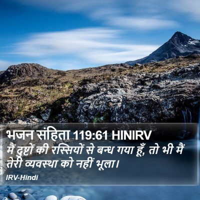 भजन संहिता 119:61 HINIRV Bible Verse Image