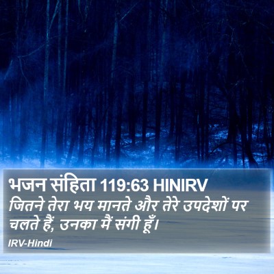 भजन संहिता 119:63 HINIRV Bible Verse Image