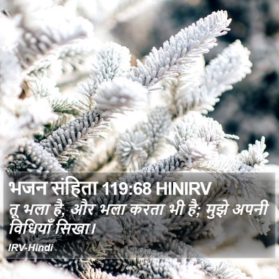 भजन संहिता 119:68 HINIRV Bible Verse Image