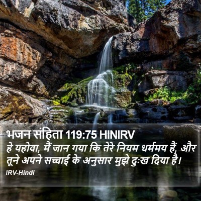 भजन संहिता 119:75 HINIRV Bible Verse Image