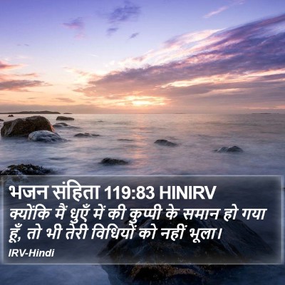 भजन संहिता 119:83 HINIRV Bible Verse Image