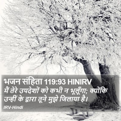 भजन संहिता 119:93 HINIRV Bible Verse Image