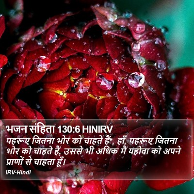 भजन संहिता 130:6 HINIRV Bible Verse Image