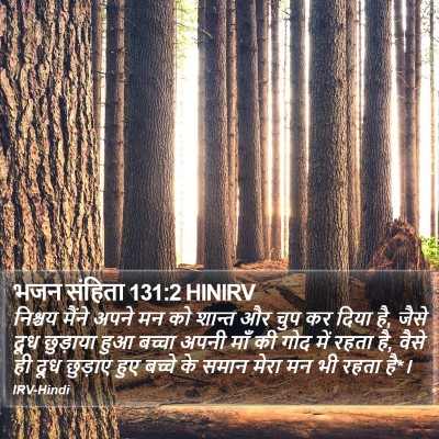 भजन संहिता 131:2 HINIRV Bible Verse Image
