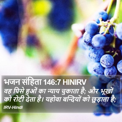 भजन संहिता 146:7 HINIRV Bible Verse Image