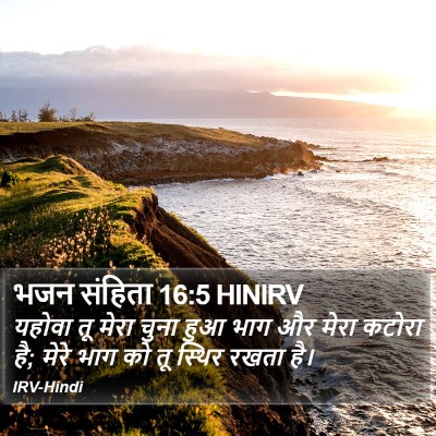 भजन संहिता 16:5 HINIRV Bible Verse Image