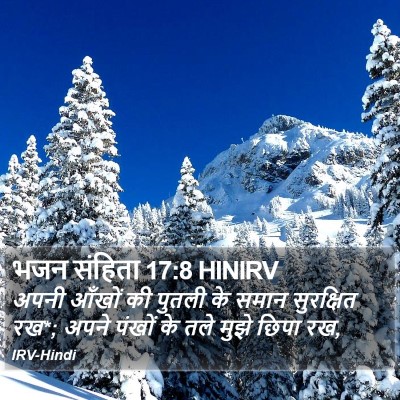 भजन संहिता 17:8 HINIRV Bible Verse Image