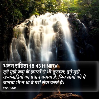 भजन संहिता 18:43 HINIRV Bible Verse Image
