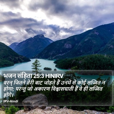 भजन संहिता 25:3 HINIRV Bible Verse Image