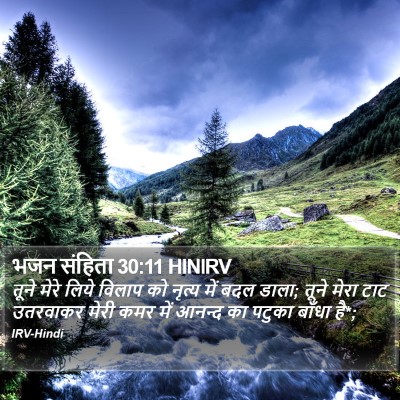 भजन संहिता 30:11 HINIRV Bible Verse Image