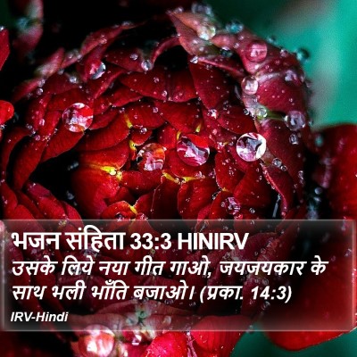 भजन संहिता 33:3 HINIRV Bible Verse Image