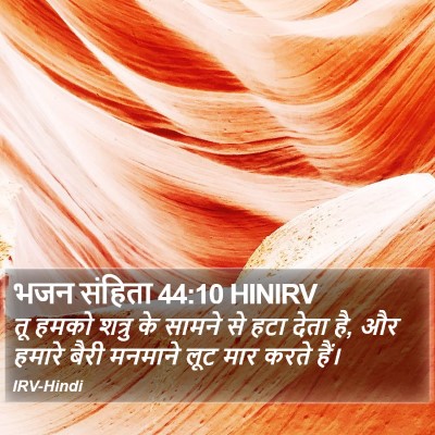 भजन संहिता 44:10 HINIRV Bible Verse Image