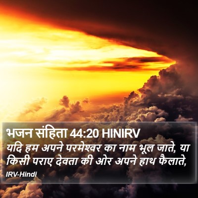 भजन संहिता 44:20 HINIRV Bible Verse Image