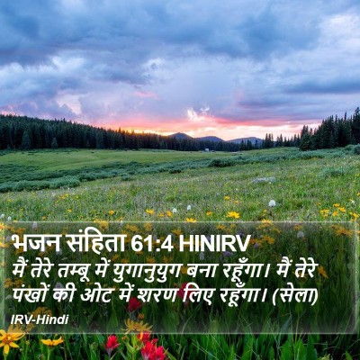 भजन संहिता 61:4 HINIRV Bible Verse Image