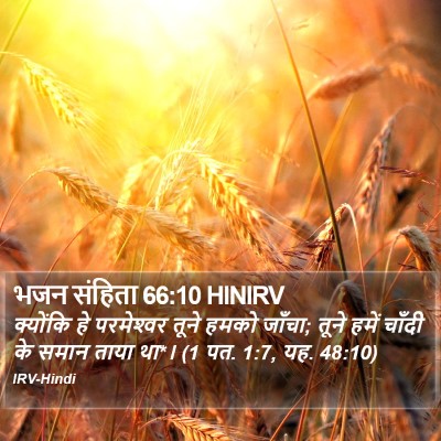 भजन संहिता 66:10 HINIRV Bible Verse Image