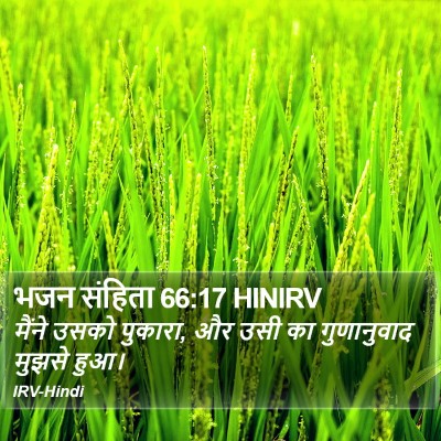 भजन संहिता 66:17 HINIRV Bible Verse Image