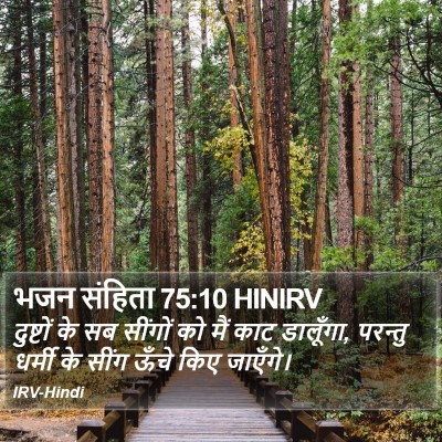 भजन संहिता 75:10 HINIRV Bible Verse Image