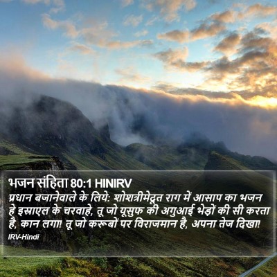भजन संहिता 80:1 HINIRV Bible Verse Image