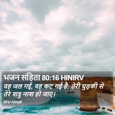 भजन संहिता 80:16 HINIRV Bible Verse Image