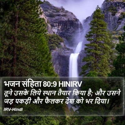 भजन संहिता 80:9 HINIRV Bible Verse Image