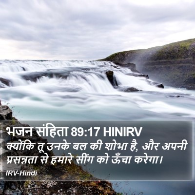 भजन संहिता 89:17 HINIRV Bible Verse Image
