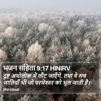 भजन संहिता 9:17 HINIRV Bible Verse Image