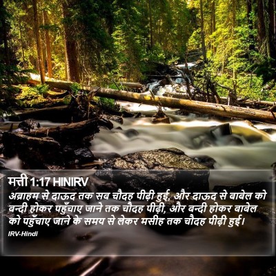 मत्ती 1:17 HINIRV Bible Verse Image
