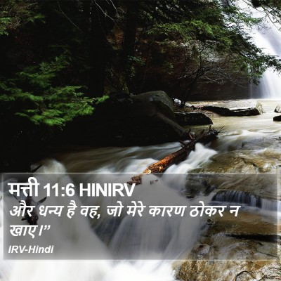 मत्ती 11:6 HINIRV Bible Verse Image