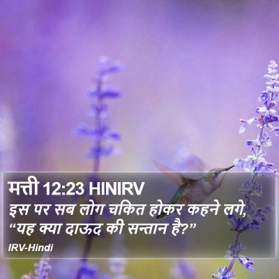 मत्ती 12:23 HINIRV Bible Verse Image
