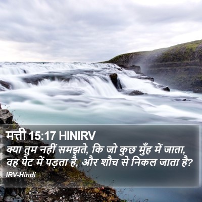 मत्ती 15:17 HINIRV Bible Verse Image