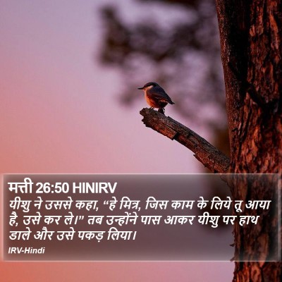 मत्ती 26:50 HINIRV Bible Verse Image