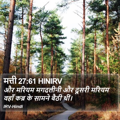 मत्ती 27:61 HINIRV Bible Verse Image