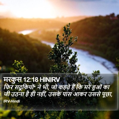 मरकुस 12:18 HINIRV Bible Verse Image