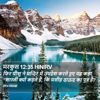 मरकुस 12:35 HINIRV Bible Verse Image