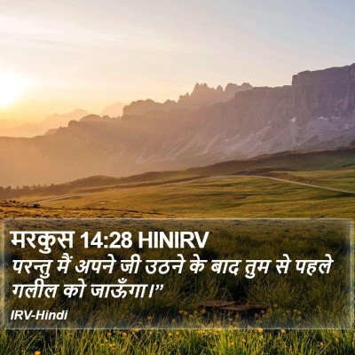 मरकुस 14:28 HINIRV Bible Verse Image