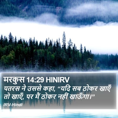मरकुस 14:29 HINIRV Bible Verse Image