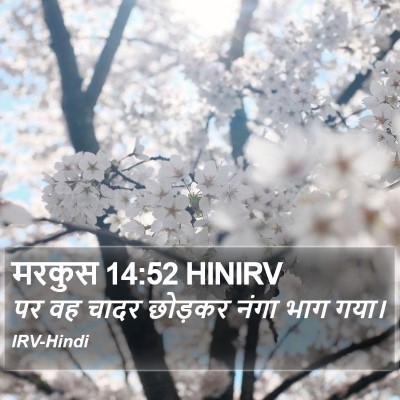 मरकुस 14:52 HINIRV Bible Verse Image