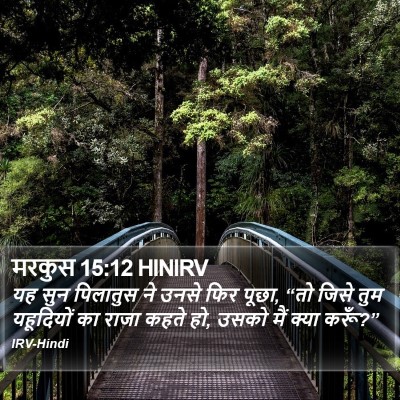 मरकुस 15:12 HINIRV Bible Verse Image