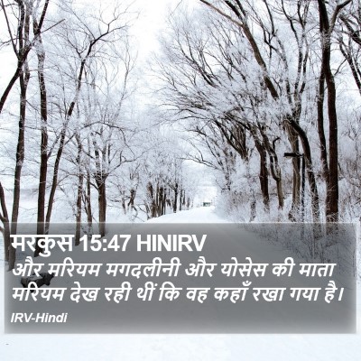 मरकुस 15:47 HINIRV Bible Verse Image