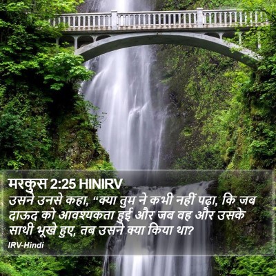 मरकुस 2:25 HINIRV Bible Verse Image