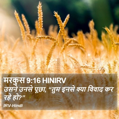 मरकुस 9:16 HINIRV Bible Verse Image