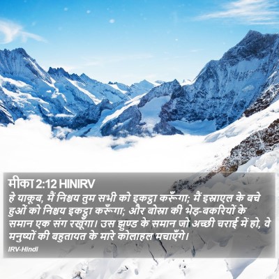 मीका 2:12 HINIRV Bible Verse Image
