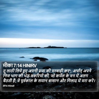 मीका 7:14 HINIRV Bible Verse Image