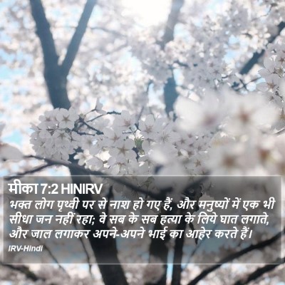 मीका 7:2 HINIRV Bible Verse Image